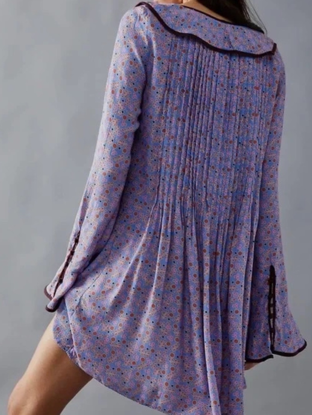 Free People Blossom Baby Mini Dress Periwinkle - Picture 4 of 8